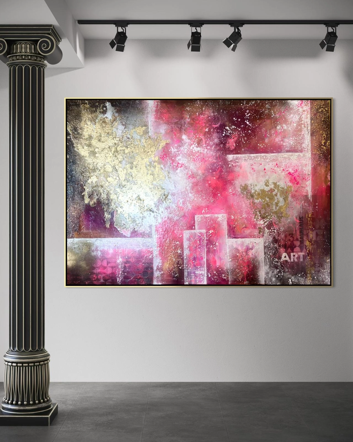 Atelier Angelika Schmidt - Hirsch im Schnee